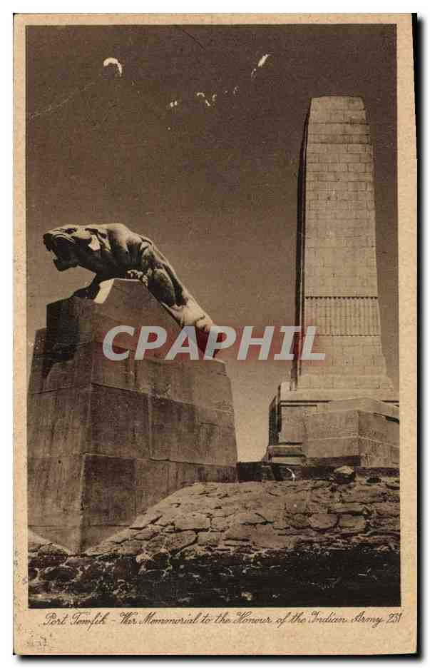 Port Tmfilik - Le Mémorial à l'Honneur de l'Armée Indienne - éditeur non visible, n° 231