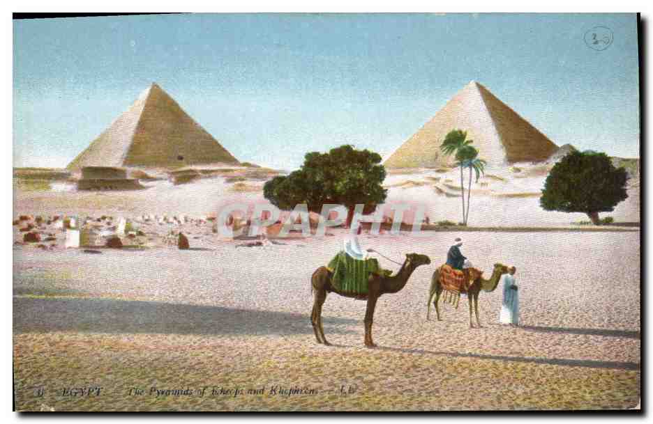 Égypte — Les Pyramides de Khéops et Khéphren — LL