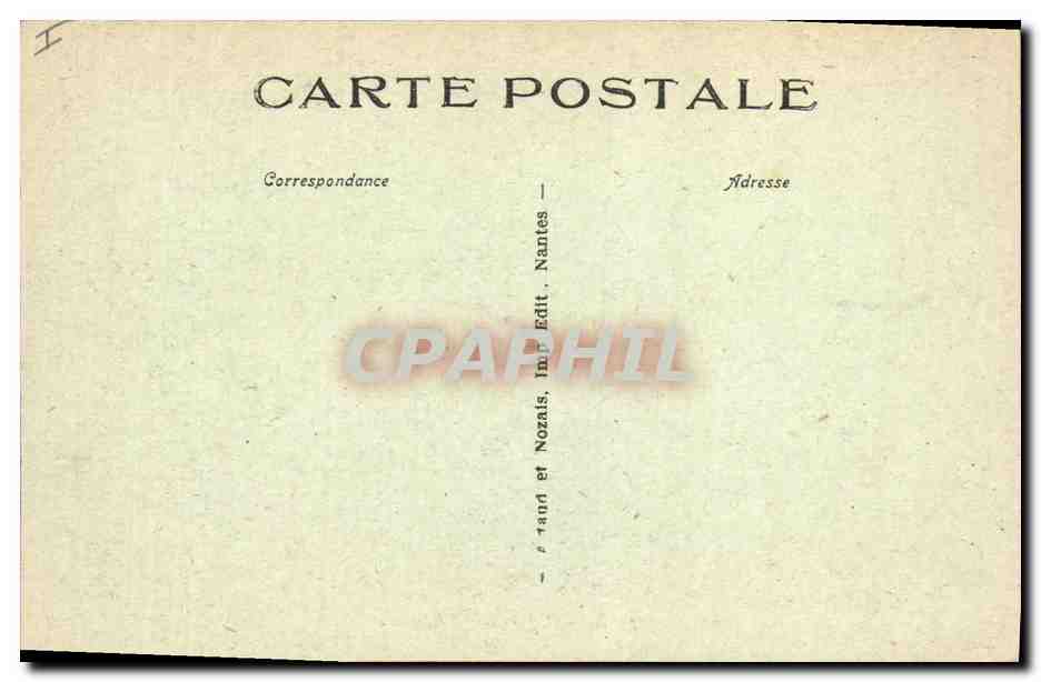 CPA Prefecture Rennes — Verso