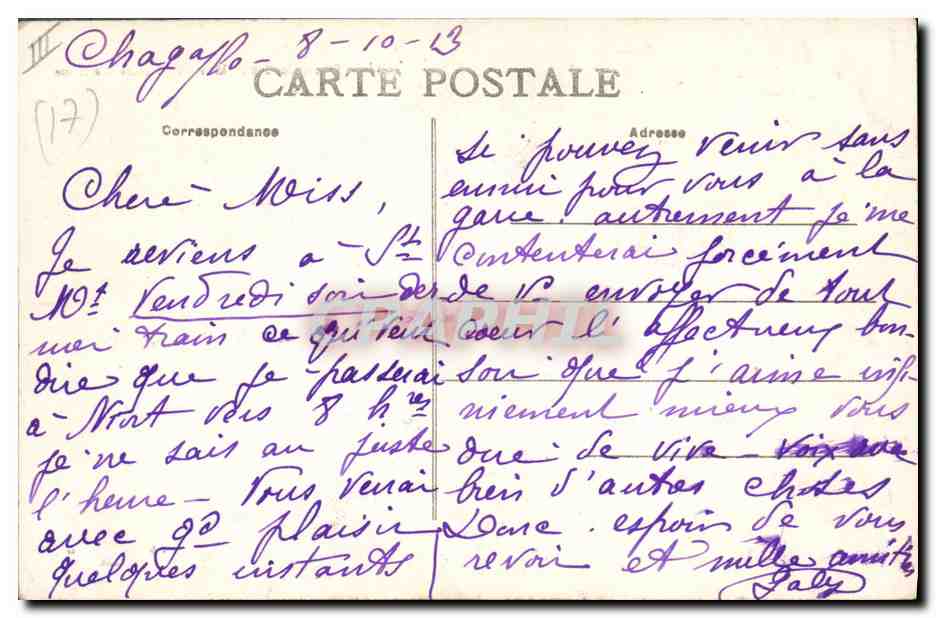 Rochefort-sur-Mer — Préfecture Maritime — éditeur inconnu, n° 13 — Verso