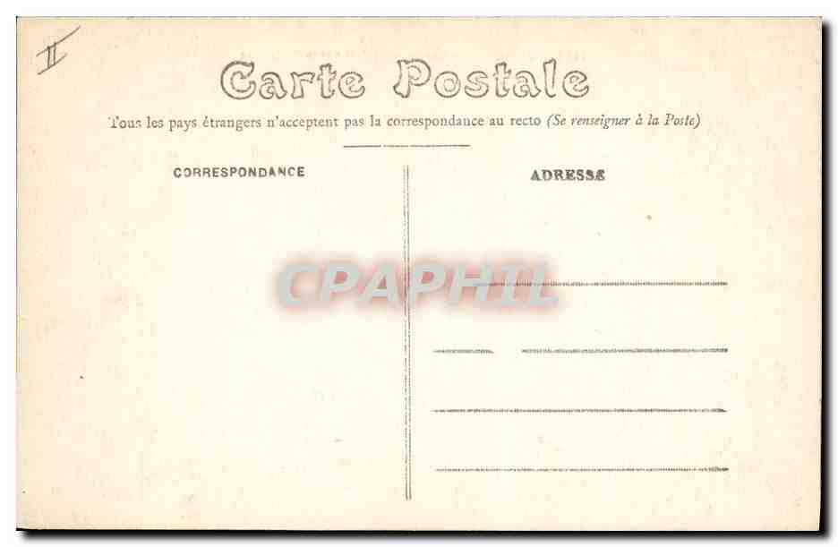 CPA Rennes Le square de la Motte et la Prefecture  — Verso