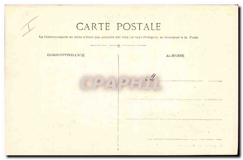CPA Prefecture prise de l'hotel de ville St Etienne — Verso