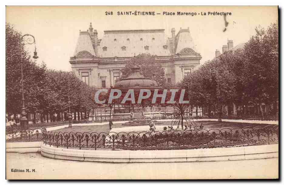 CPA Prefecture Place Marengo Saint Etienne