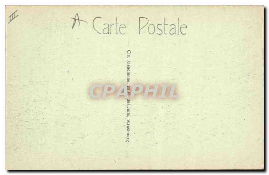 CPA Strasbourg L'ancienne Prefecture  — Verso
