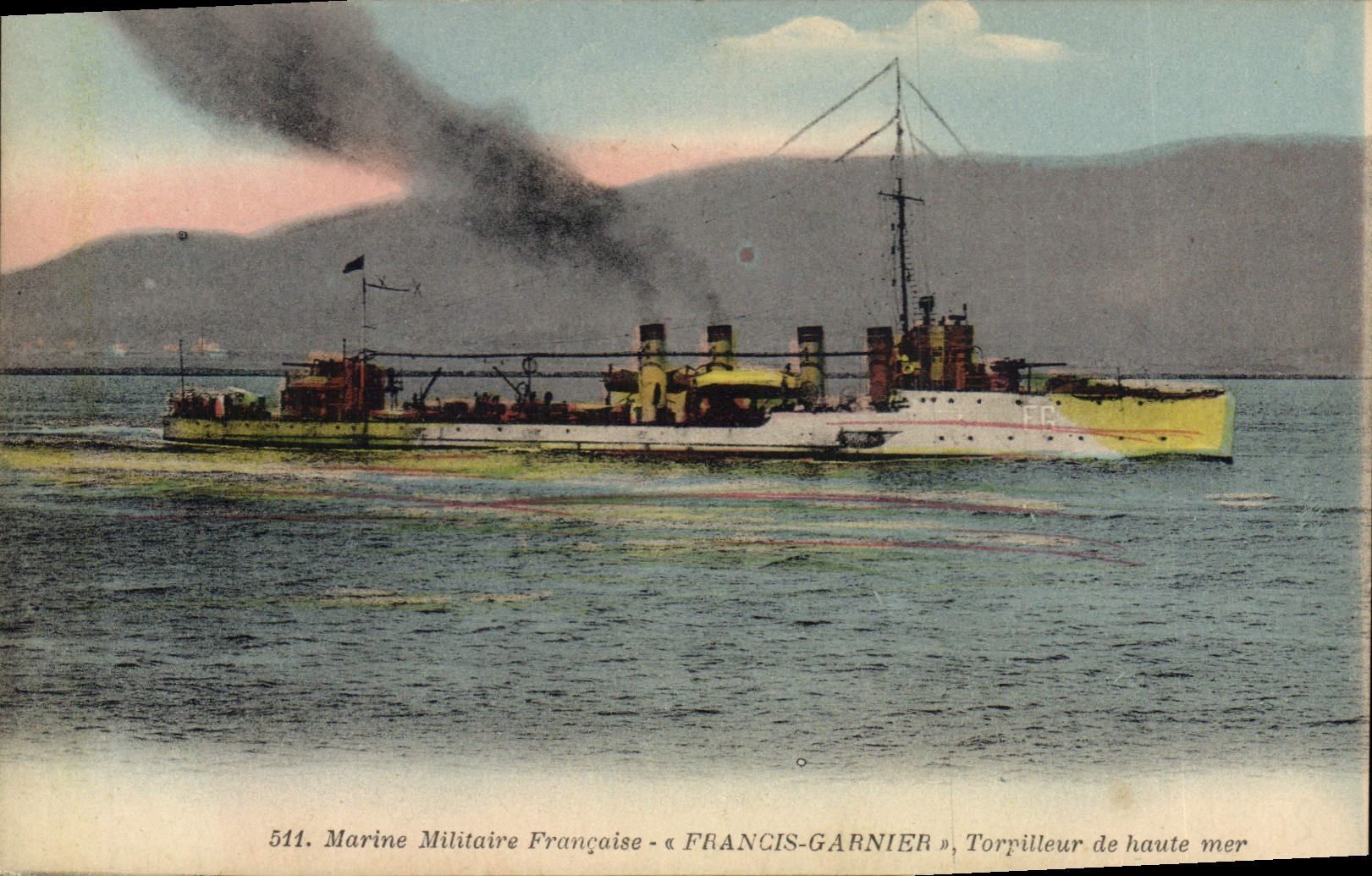 Marine Militaire Française - « FRANCIS-GARNIER », Torpilleur de haute mer — n° 511