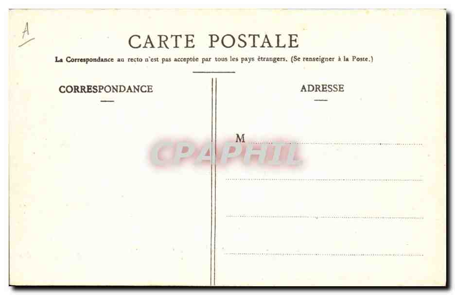 La « Flamberge », Destroyer d'Escadre — A. Bougault, n° 443 — Verso