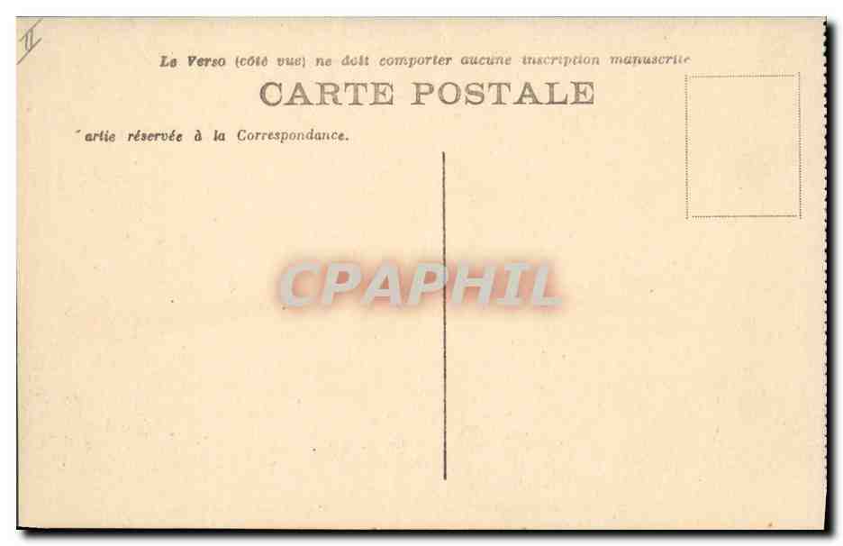 CPA Bateau de guerre France Cuirasse a turbines — Verso