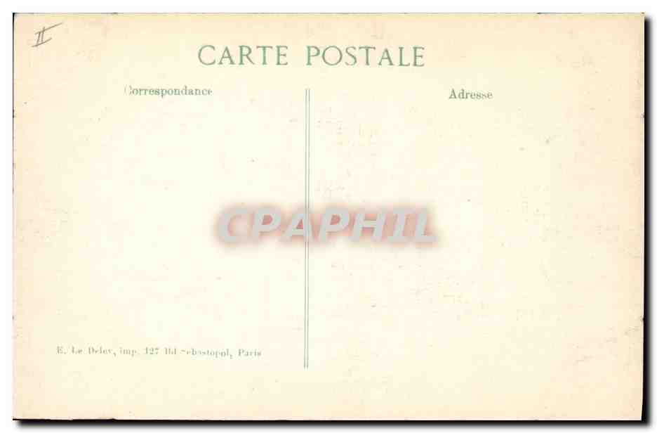 Senlis — Une rue après le bombardement — E. Le Delav, 14me Série — Verso