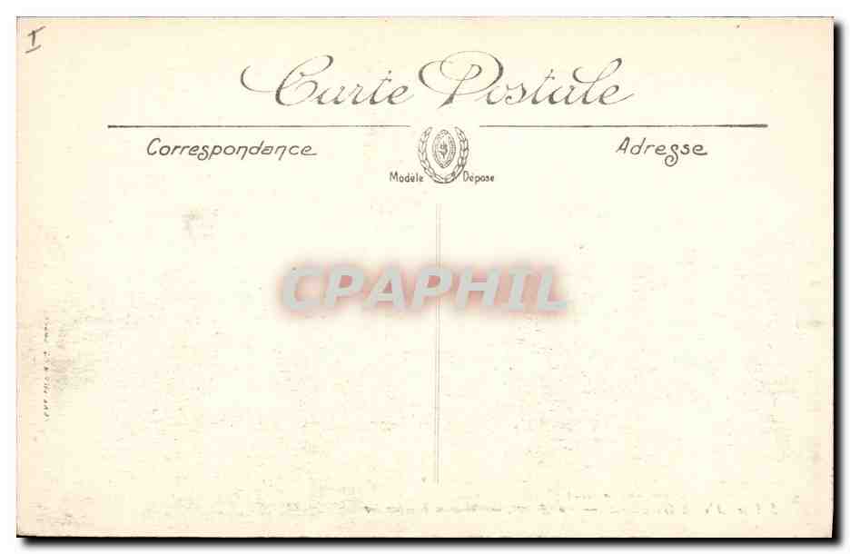 Gebombardeerde huis — In de Elzas — Visé Paris n° 2545 — Achterkant