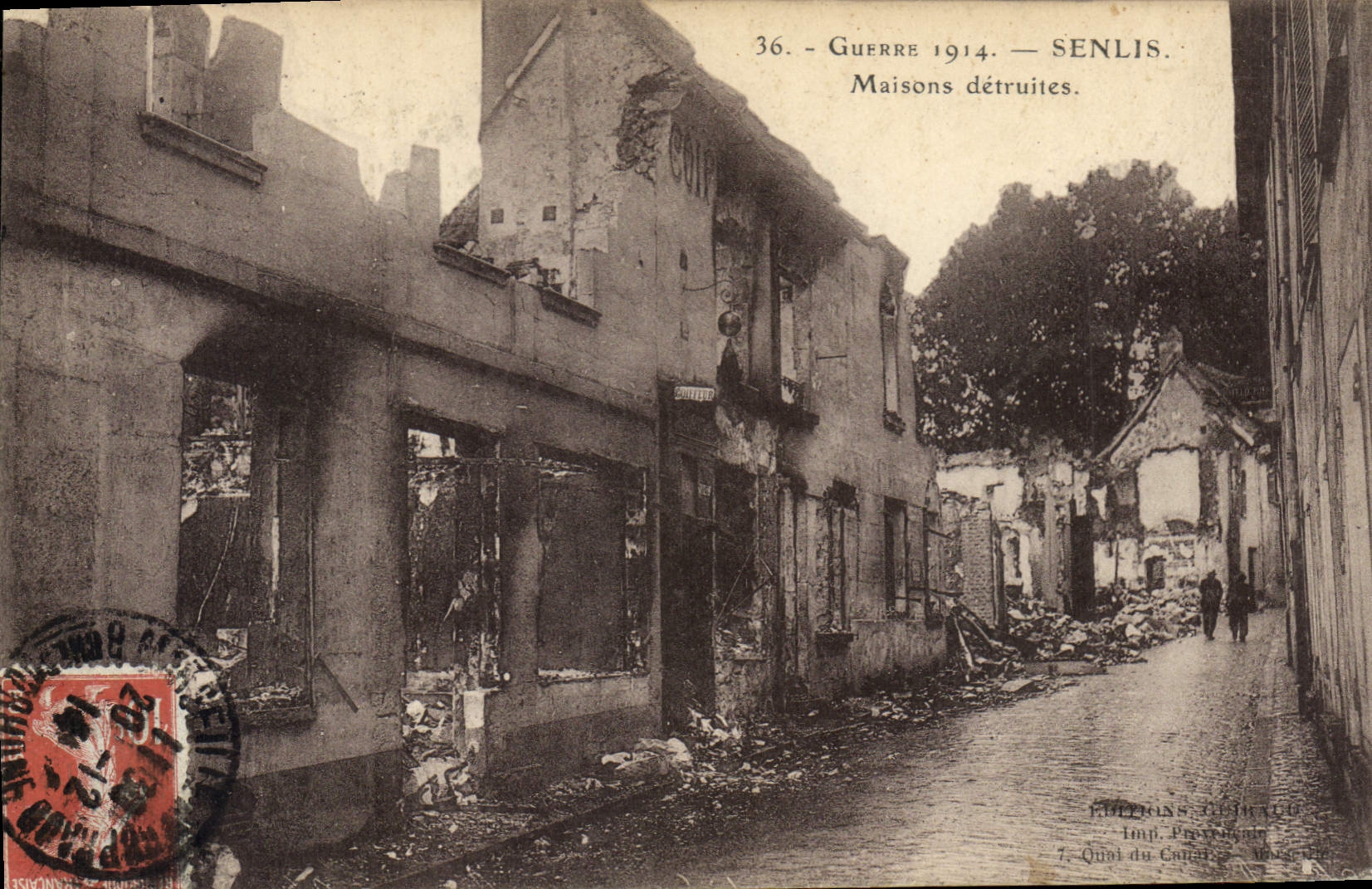 Senlis — Maisons détruites — Éditions G. Ducou, 7, Quai du Canal