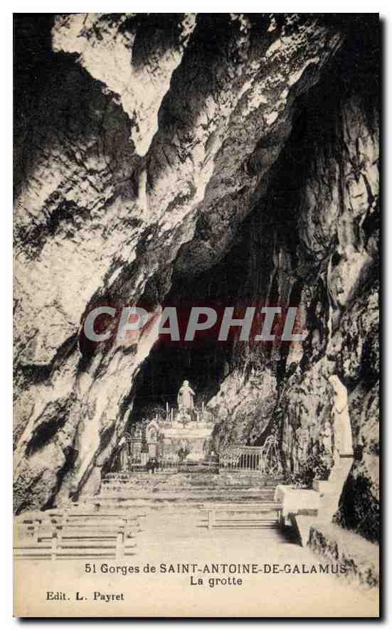 CPA Grotte Grottes Gorges de Saint Antoine de Galamus 