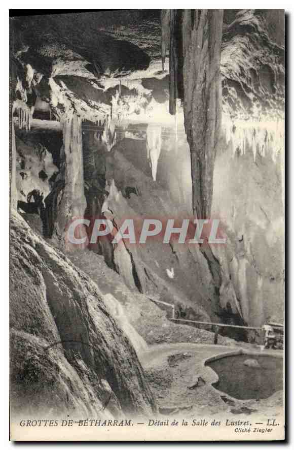 CPA Grotte Grottes de Betharram Detail de la salle des lustres