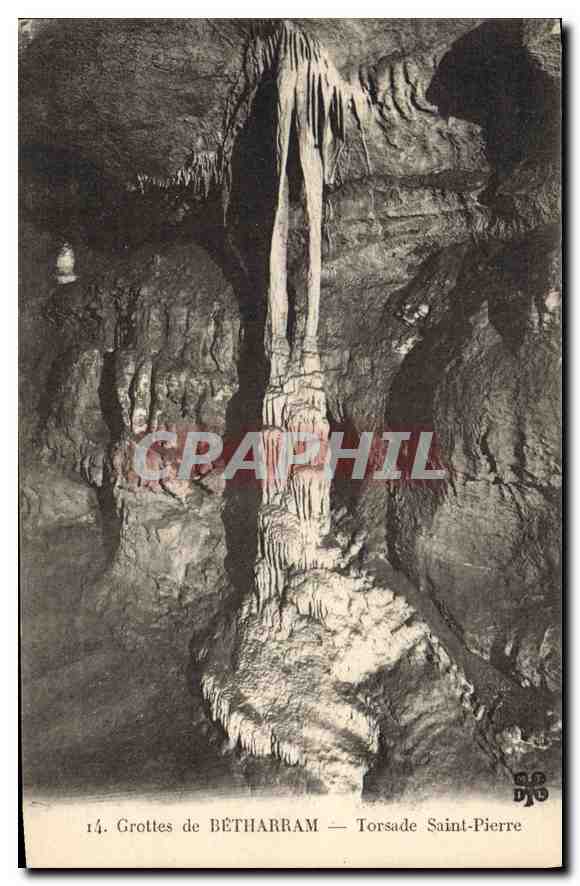 CPA Grotte Grottes de Betharram Torsade Saint Pierre