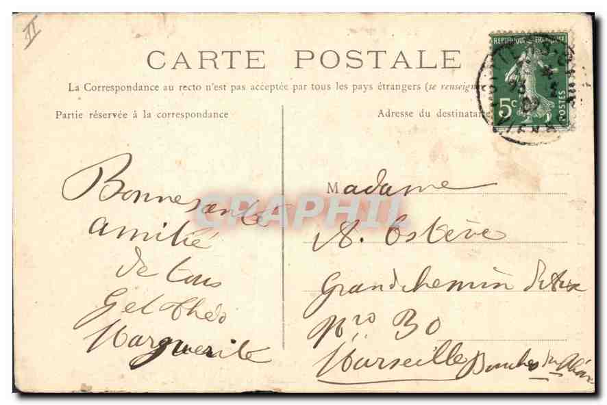 CPA Poitiers la Tour Maubergeon Palais de justice  — Verso