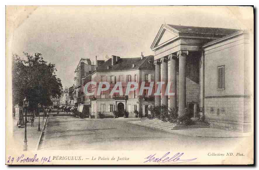 CPA Perigueux Le palais de Justice 