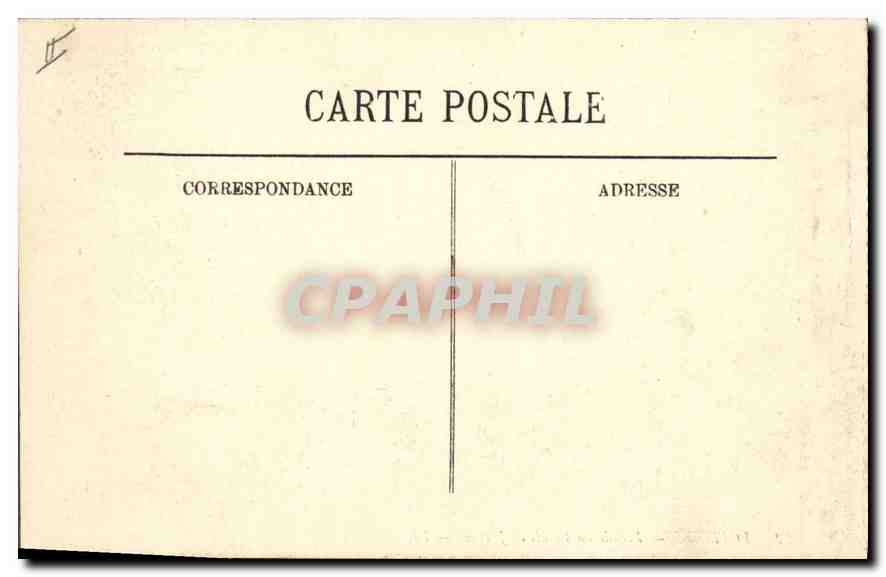 CPA Poitiers Facade du Palais de Justice  — Verso