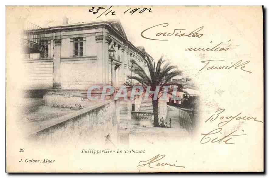 Philippeville - Le Tribunal — J. Geiser, Alger, n°20