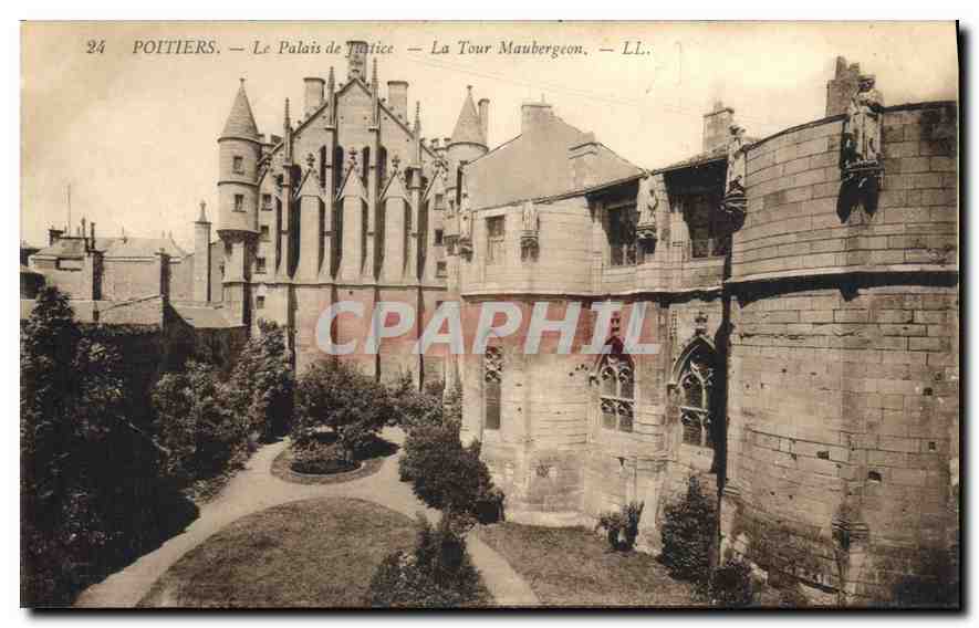 CPA Poitiers Le Palais de Justice La Tour Maubergeon 