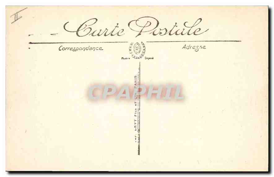 CPA Poitiers Facade du palais de Justice  — Verso