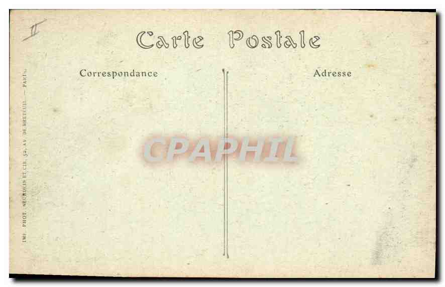 CPA Peronne Palais de Justice   — Verso