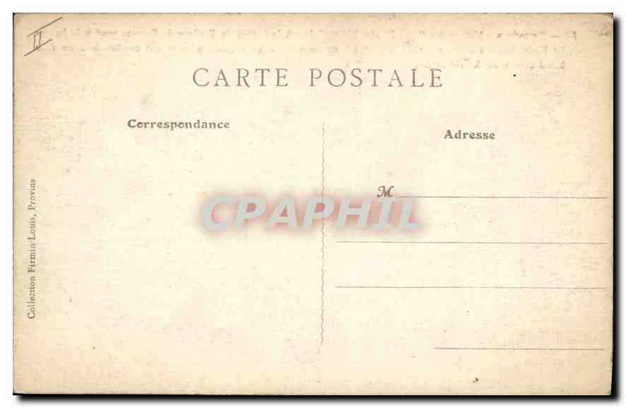 CPA Provins Maison des petits Plaids  — Verso