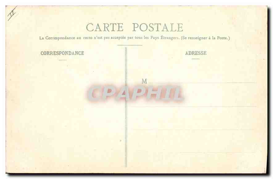 CPA Paris Le Palais de Justice  — Verso