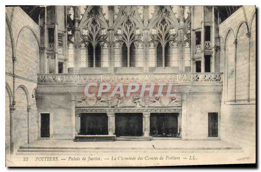 CPA Poitiers Palais de Justice La Cheminee des Comtes de Poitiers  