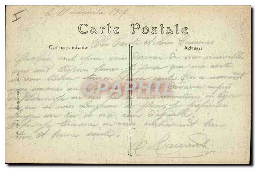 CPA Militaria Verdun Le bas de la Rue Saint Pierre  — Rückseite