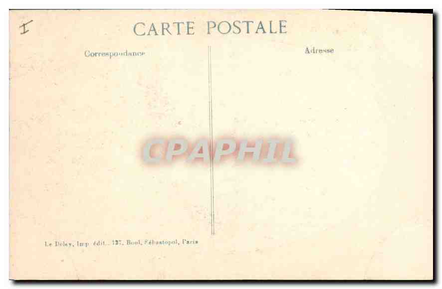 Sermaize — ruines après la bataille de 1914 — Édition Deley, 18me Série — Verso