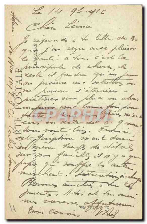CPA Militaria Guerre 1914 15 16 Dans la Somme Offensive Franco Anglaise  — Rückseite