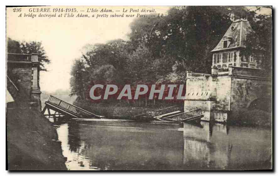 L'Isle-Adam — Le Pont détruit — LL