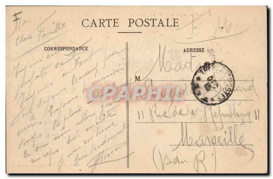 BombardeMENT van PONT-À MOUSSON — 8 december 1915 — Roisin, uitgever — Achterkant