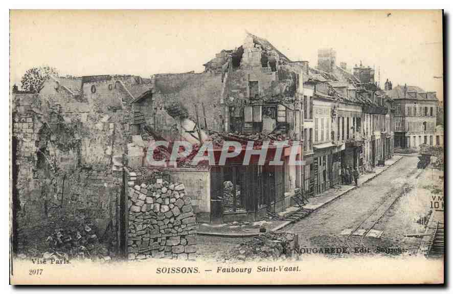 Soissons — Faubourg Saint-Vaast — Éditeur : Nougaredé, Soissons