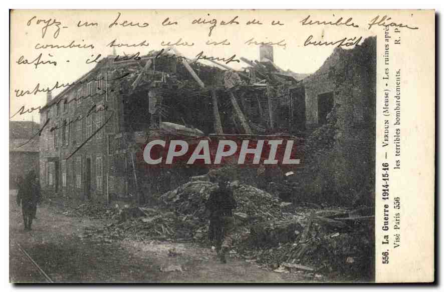 Veneux (Meuse) — Les terribles bombardements — La Guerre 556