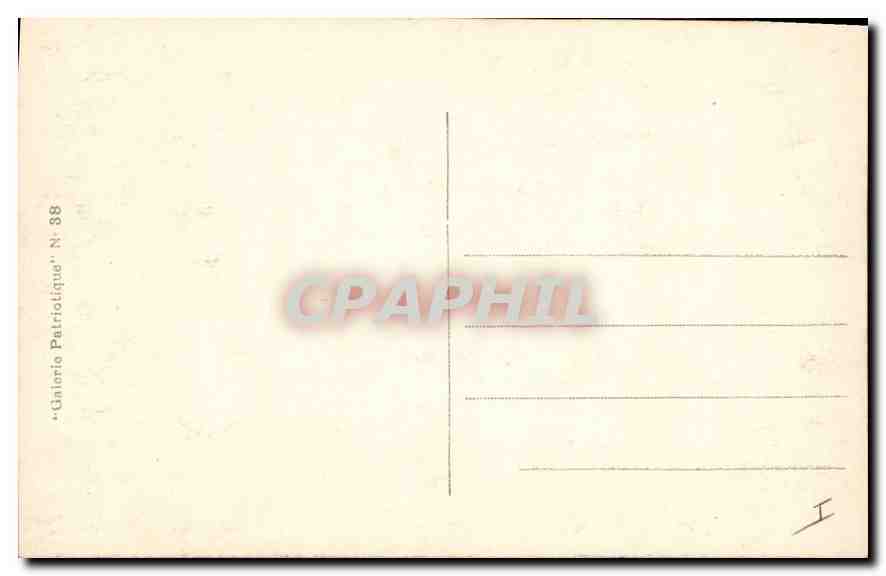 CPA Militaria Louvain apres le passage des Barbares Ce qui reste de l'hotel de ville — Rückseite