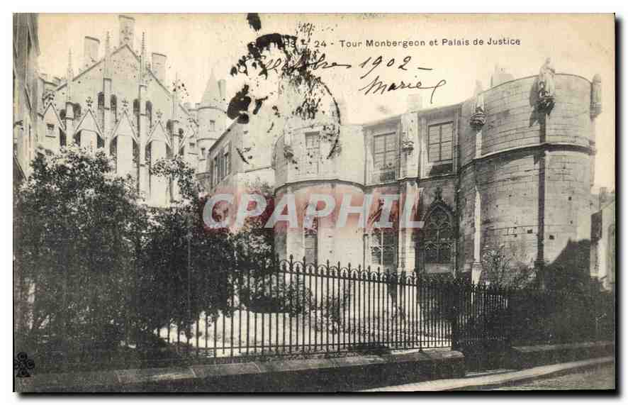CPA Palais de Justice Poitiers Tour Monbergeon