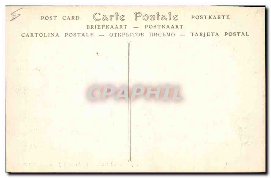 CPA Palais de Justice Pontoise — Verso