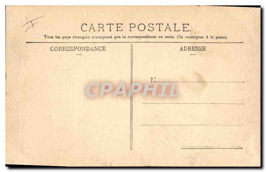 CPA Palais de Justice Paris Entree de la Cour d'Assises  — Verso