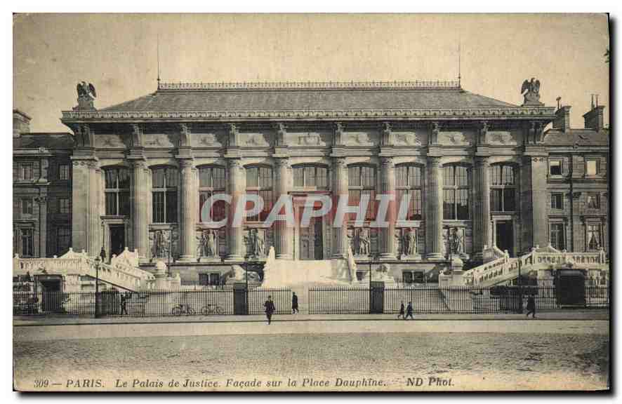 CPA Palais de Justice Facade sur la Place Dauphine Paris 
