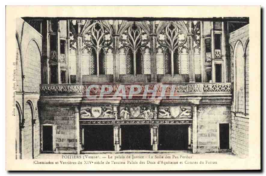 CPA Palais de Justice La Salle des Pas Perdus Poitiers