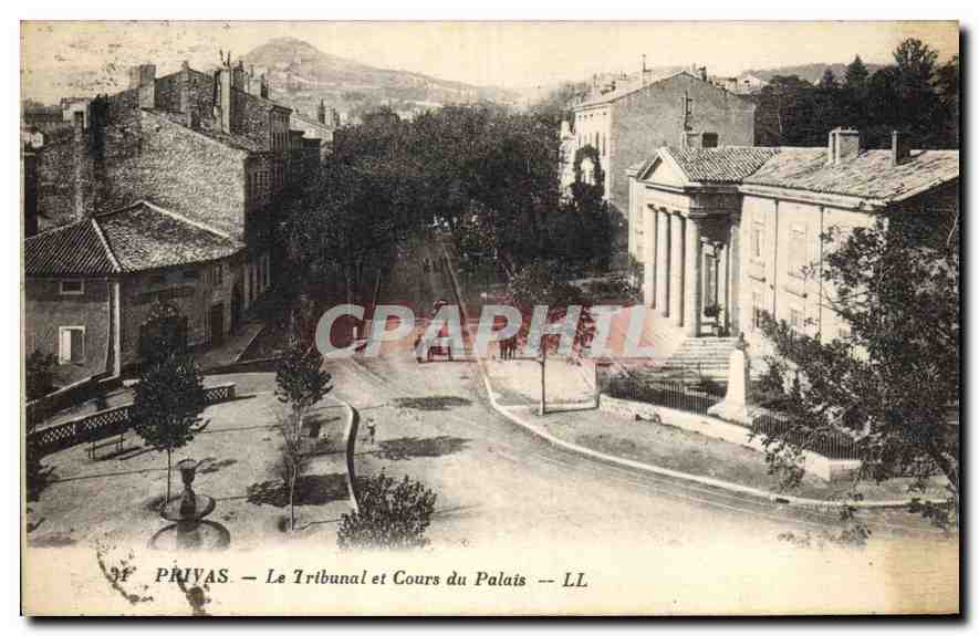 CPA Palais de Justice Privas Le Tribunal et Cours du Palais