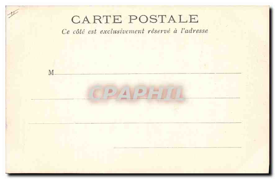 CPA Palais de Justice Paris — Verso
