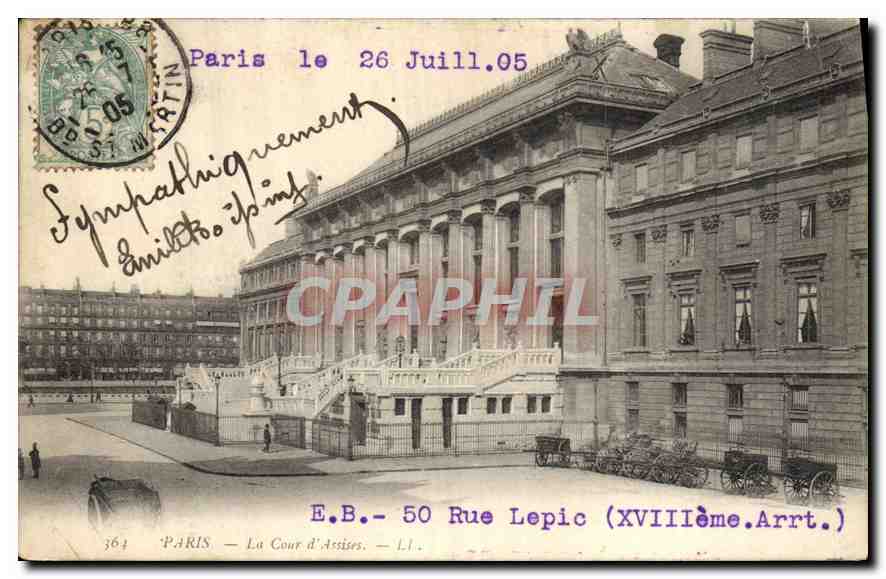 CPA Palais de Justice Paris La Cour d'Assises