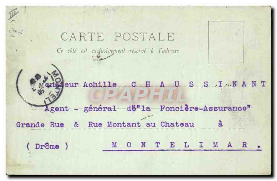 CPA Palais de Justice Paris La Cour d'Assises — Verso