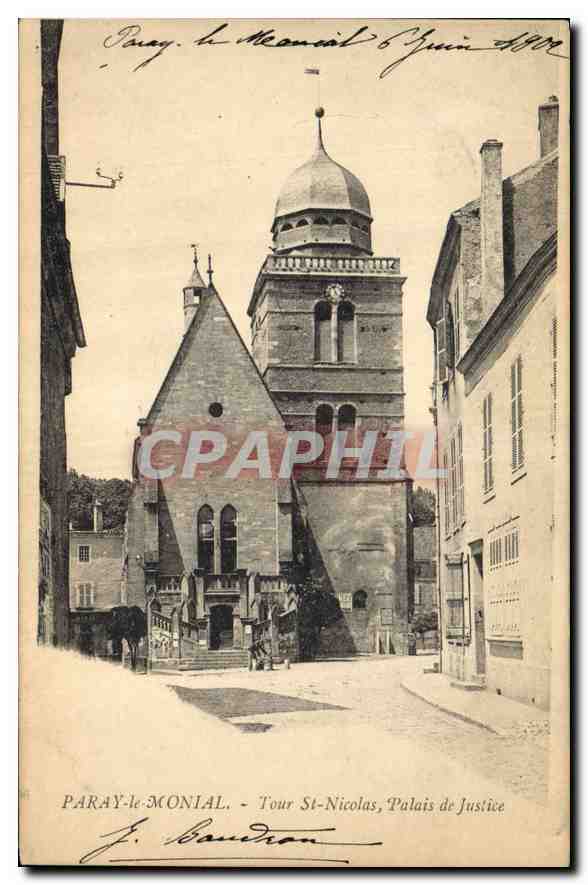 Paray-le-Monial - Tour Saint-Nicolas, Palais de Justice — J. Baudran