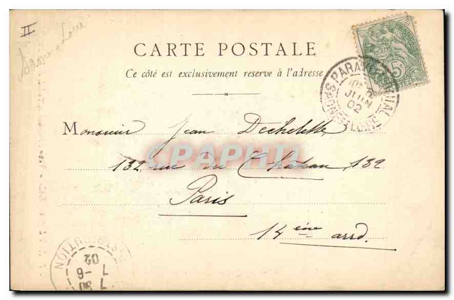 Paray-le-Monial - Tour Saint-Nicolas, Palais de Justice — J. Baudran — Verso