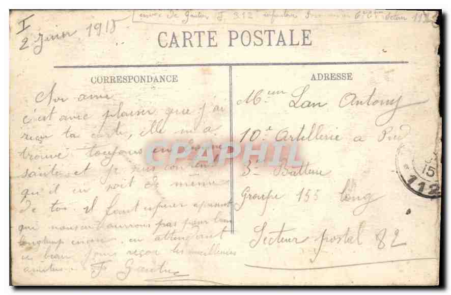 CPA Militaria Le crime de Reims Maison incendiee et bombardee par les Allemands — Verso