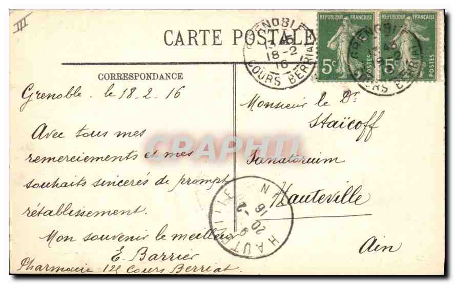 Reims — Magasin d'épices Elie Sigaut incendié et bombardé — éditeur Cirone N. Laverané — Verso