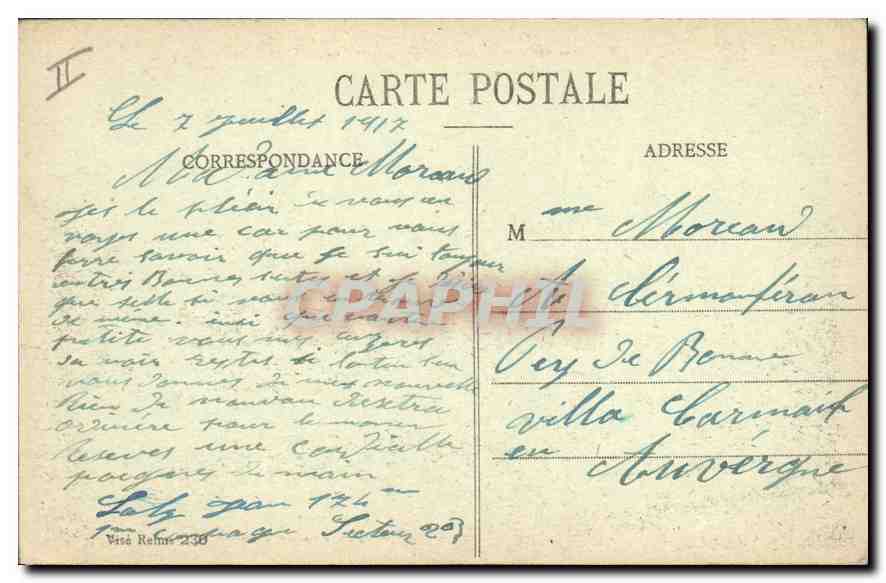 Reims dans ses années de bombardements 1914-15-16 — Rue de Beine (Faubourg Cérès) — Collection G. Dubois, Reims — Back