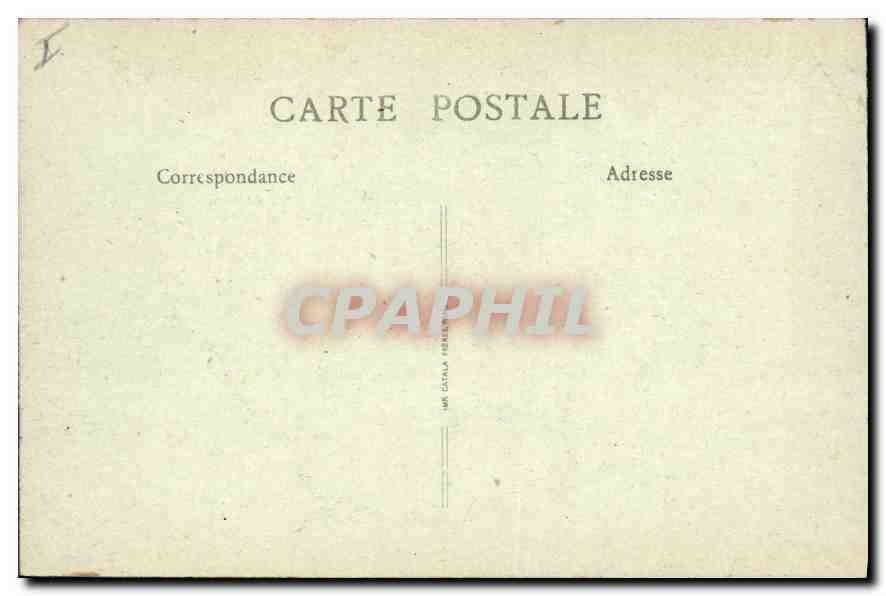 Roye (Somme) — Un angolo della Piazza d'Armi distrutta durante la guerra 1914-1918 — Lib. Mme P. Caffet — Verso